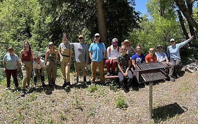 Volunteers removed Garlic Mustard from City Creek Canyon