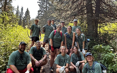 2024 Wasatch Stewardship Program - Millcreek Trailwork with Service Learning Camps & Salt Lake Ranger District: